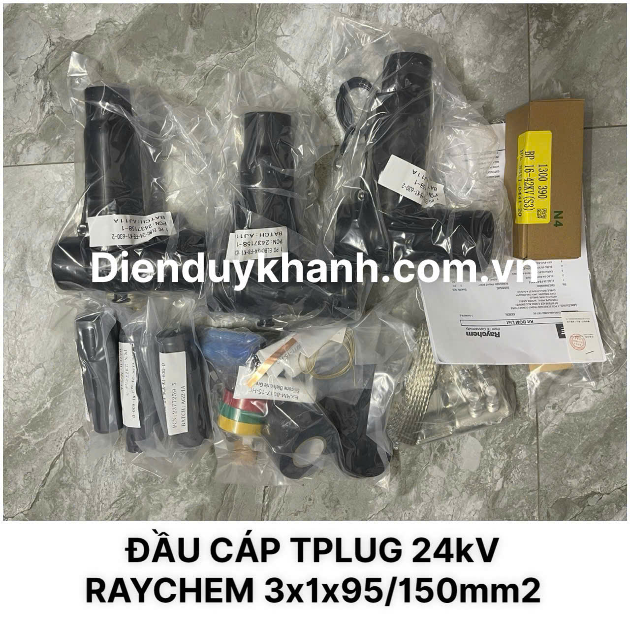 ĐẦU CÁP TPLUG 24kV RAYCHEM 3x1x95/150mm2 CHÍNH HÃNG GIÁ RẺ